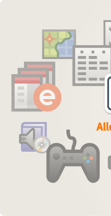Illustratie: Eén zoekopdracht. Alles uit uw collecties en die van bibliotheken wereldwijd.