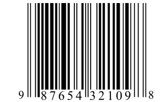 Image of an UPC barcode with the number 987654321098