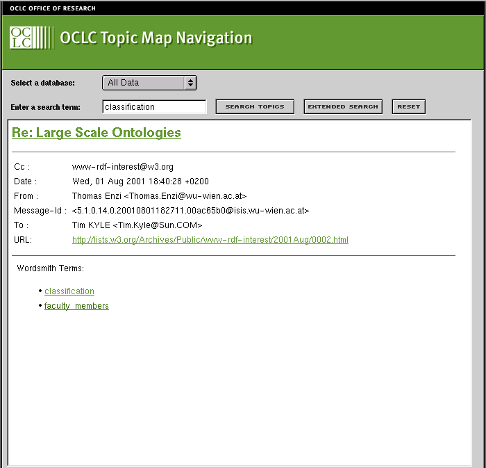 Document Information screen