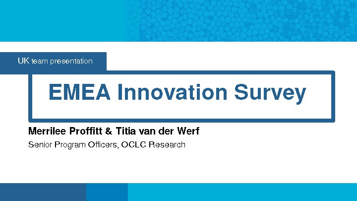 EMEA Innovation Survey