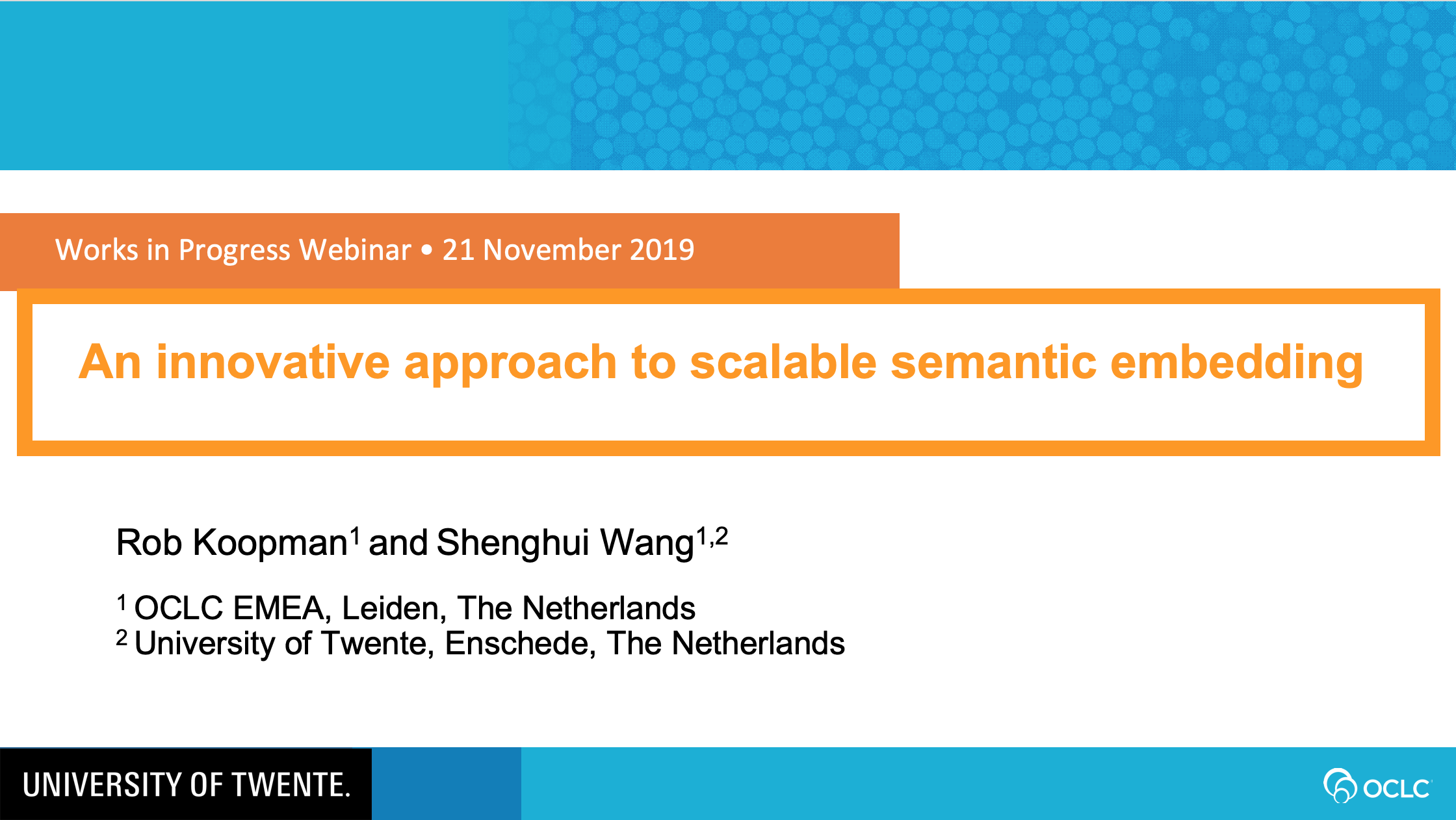 Ariadne, an innovative approach to scalable semantic embedding (video)