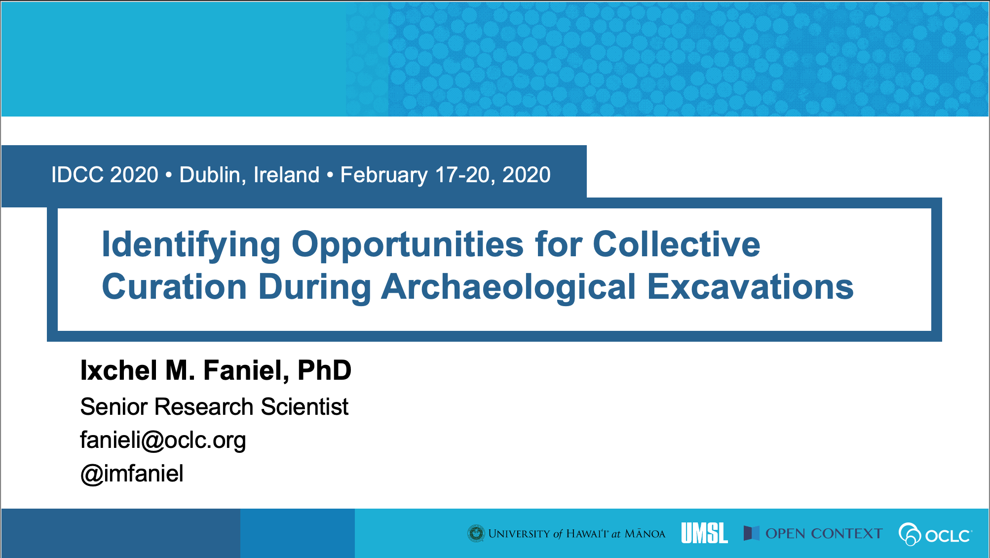 Identifying Opportunities for Collective Curation During Archaeological Excavations