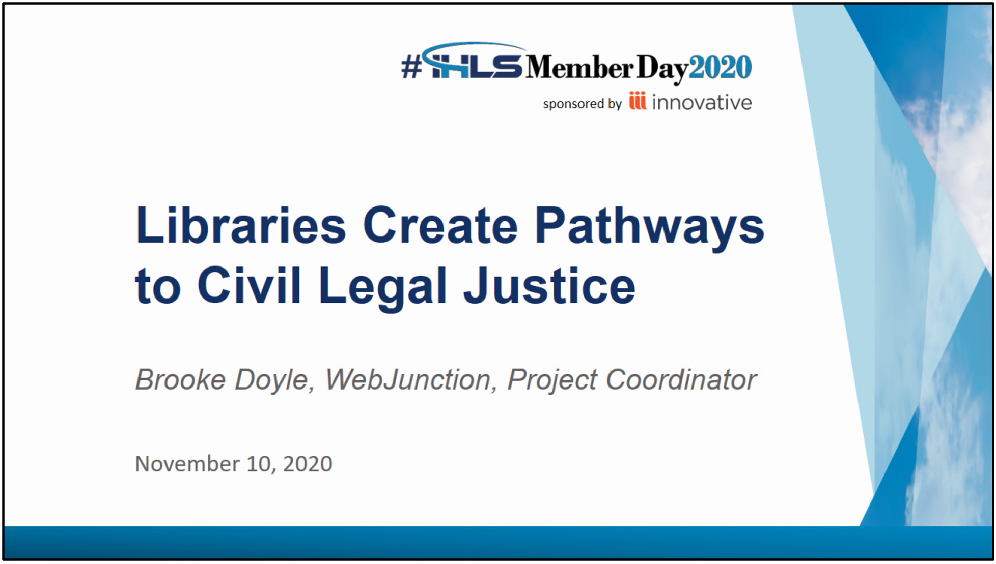 Libraries Create Pathways to Civil Legal Justice