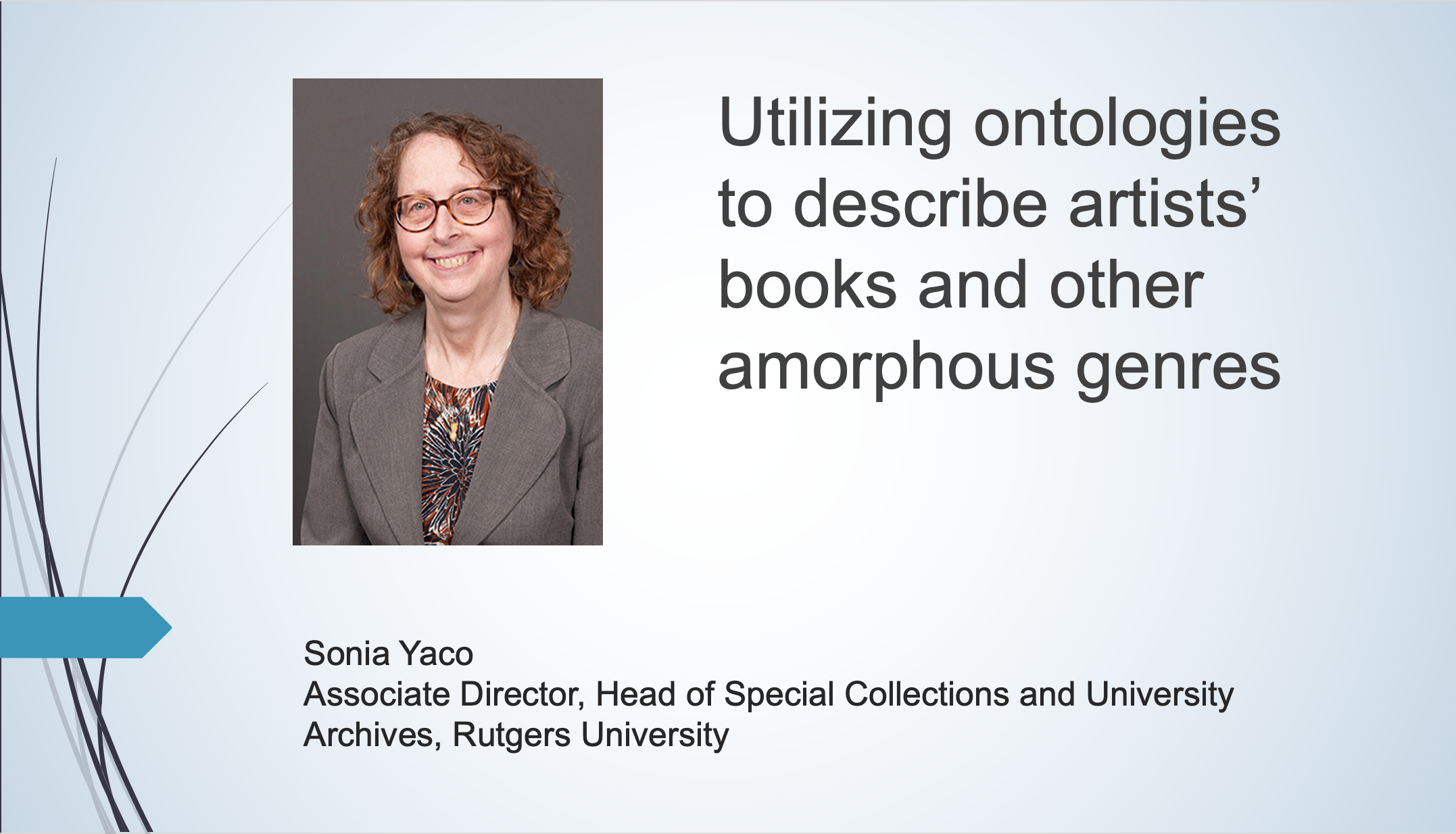 Using ontologies to describe artists’ books and other amorphous genres