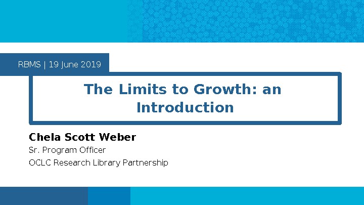 The Limits to Growth: an Introduction