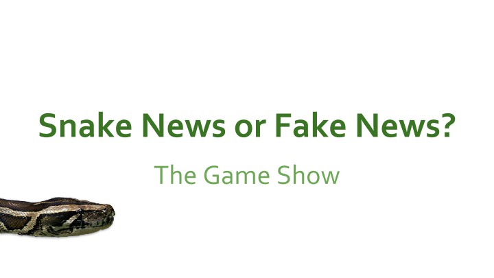 Snake News or Fake News? A Game Show About How Students Evaluate Scientific Information in Google Search Results