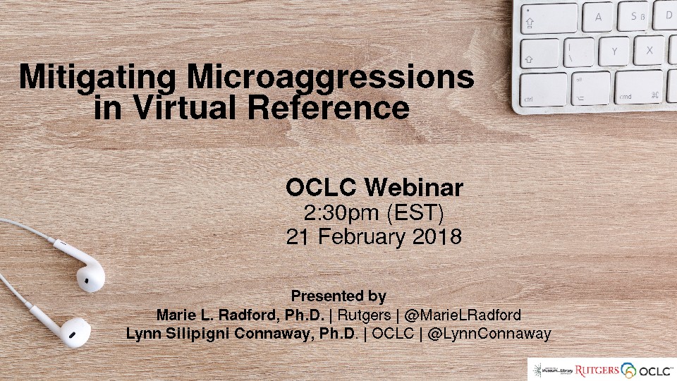 Mitigating Microaggressions in Virtual Reference