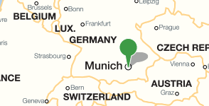 Map showing location of the Bavarian State Library