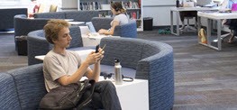 Image of student at The Claremont Colleges Library