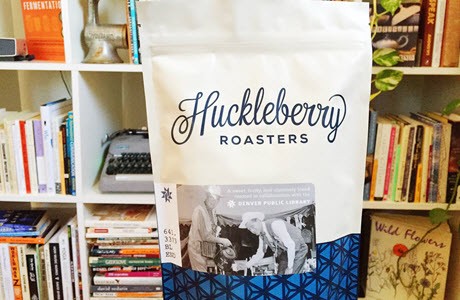 A bag of 641.3373 Blend coffee created for Denver Public Library