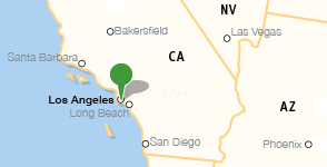 Carte indiquant l'emplacement de l'UCLA