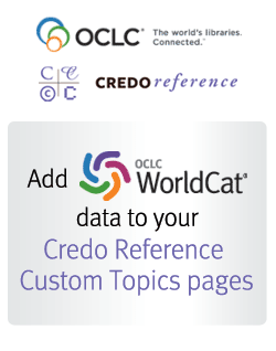 Banner illustration: Add WorldCat data to your Credo Reference Custom Topics pages