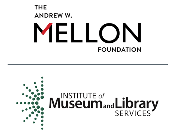 Illustration: Logos for Andrew W. Mellon Foundation and IMLS