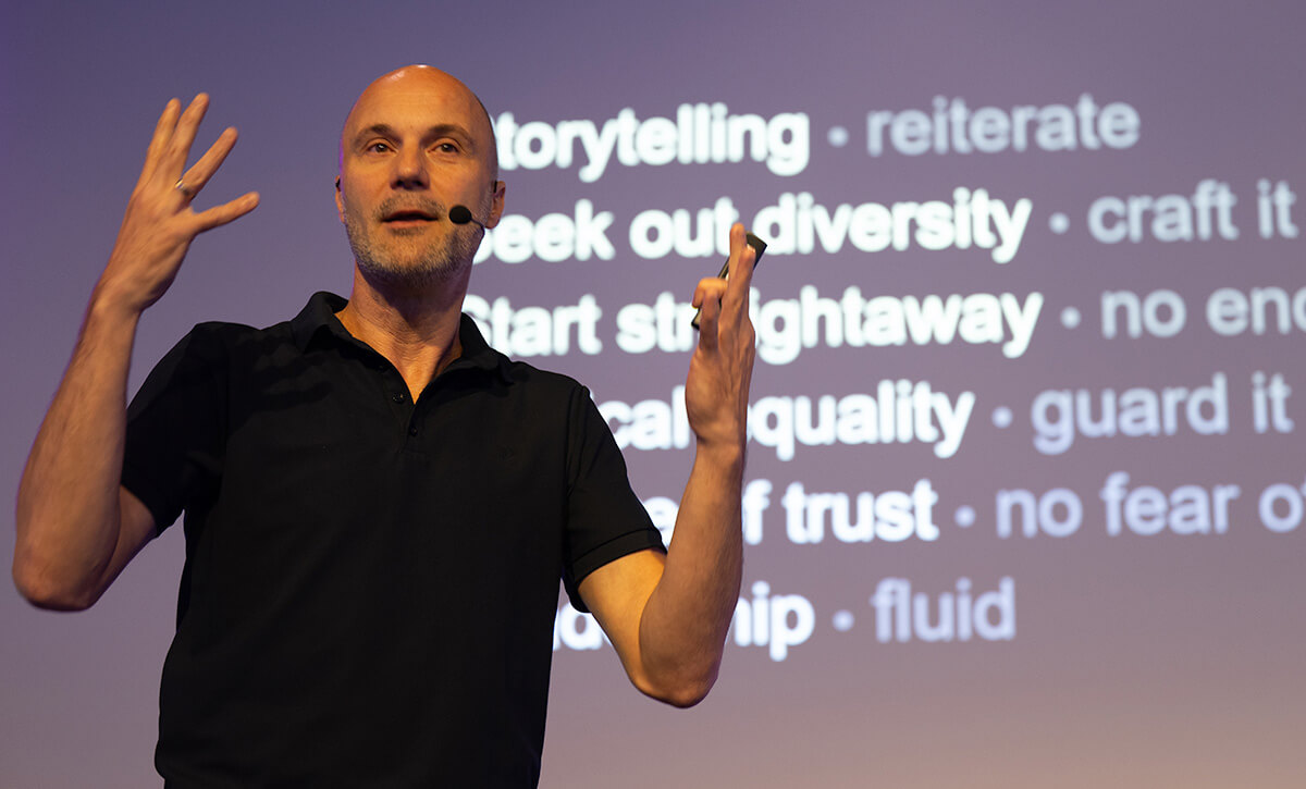 Photo: Keynote address at OCLC Contactdag