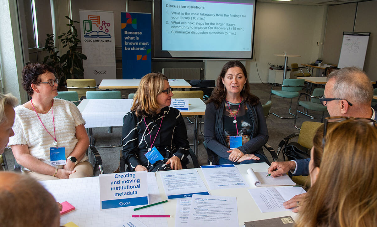 Photo: Group breakout session at OCLC Contactdag