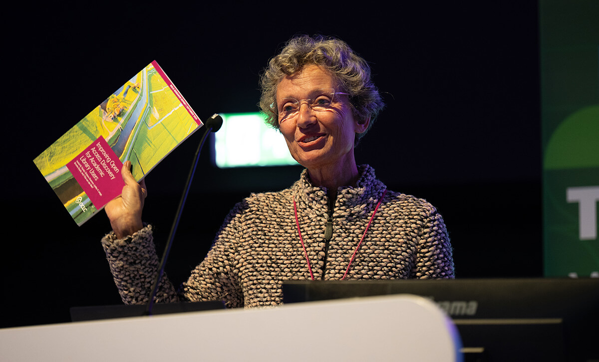 Photo: Presentation at OCLC Contactdag