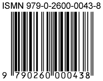 Image of an ISMN barcode with the number 9790260000438