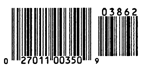 Image of an UPC barcode with the number 027011003509