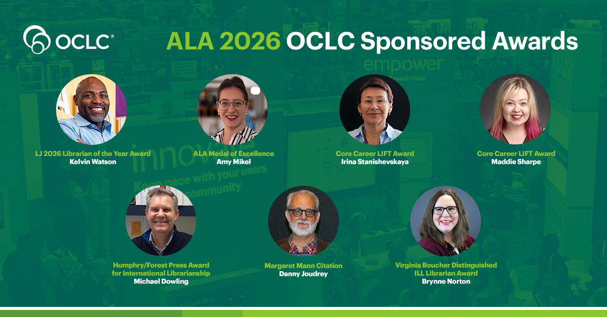 ALA வருடாந்திர மாநாட்டில் OCLC 2026 விருது பெறுபவர்களை அறிவிக்கிறது | OCLC