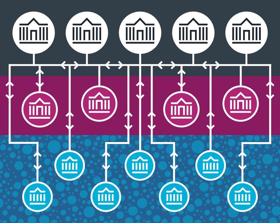 Photo illustration: The resource sharing workflow for groups 