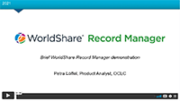 Brief WorldShare Record Manager Demonstration
