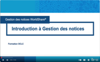 Introduction à Gestion des notices