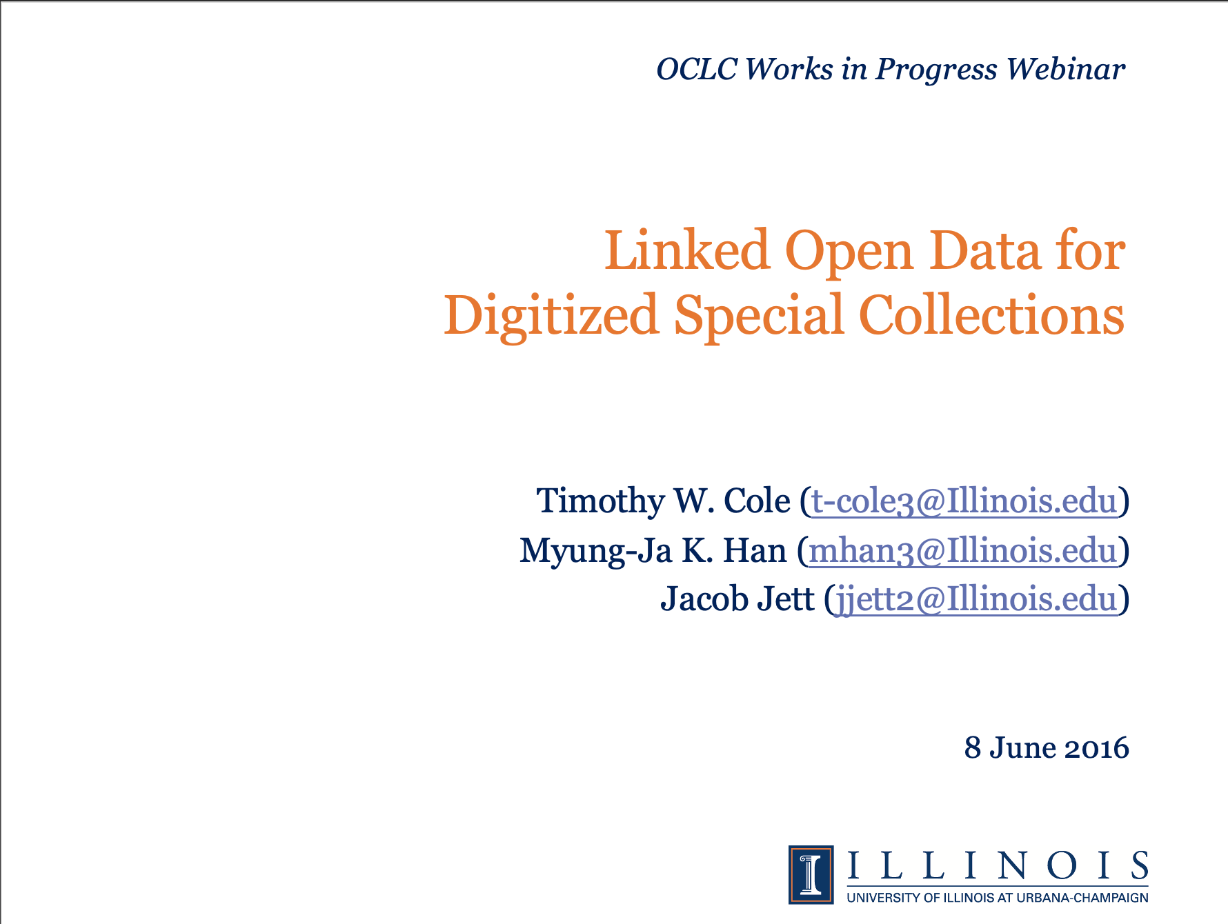 Linked Open Data for Digitized Special Collections