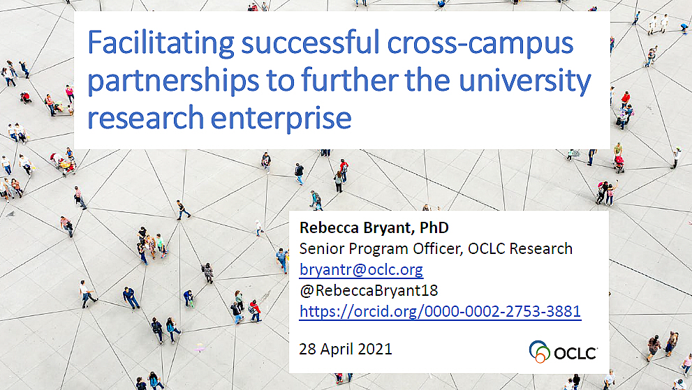 Facilitating Successful Cross-Campus Partnerships to Further the University Research Enterprise