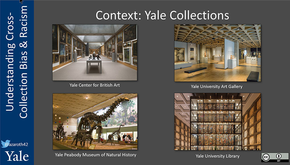 Yale Collectioins: Yale Center for British Art, Yale University Art Gallery, Yale Peabody Museum of Natural History, Yale University Library