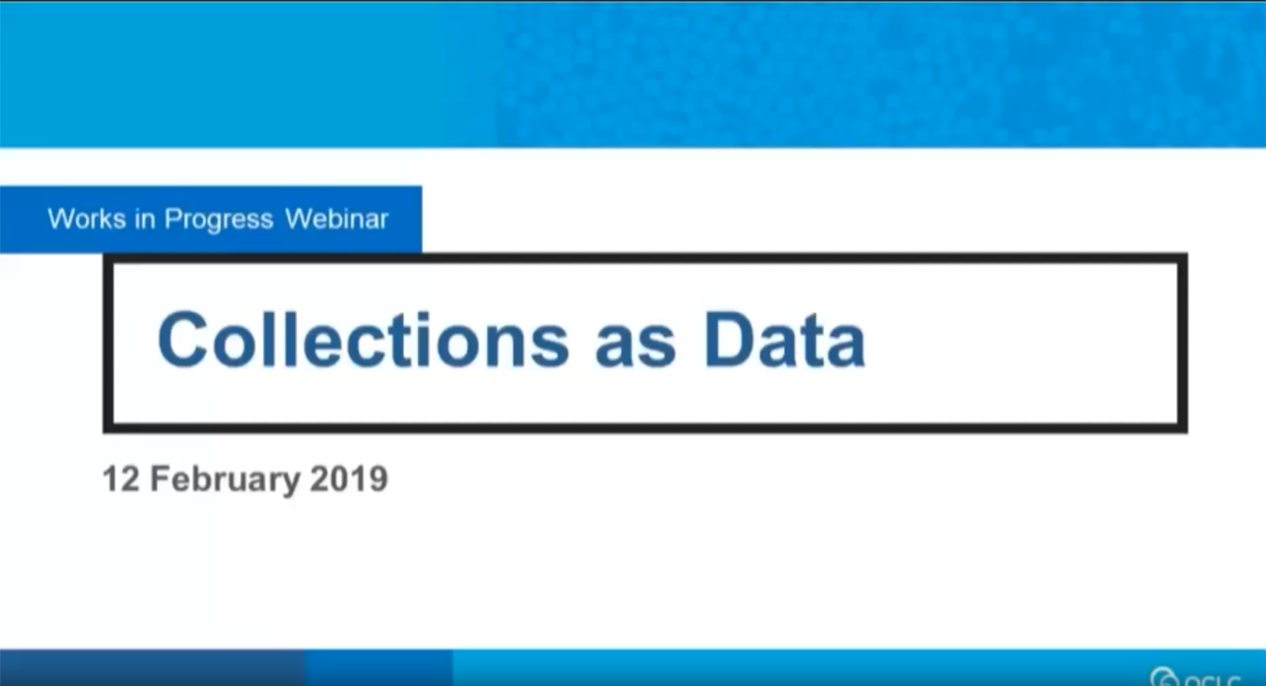 Collections as Data 