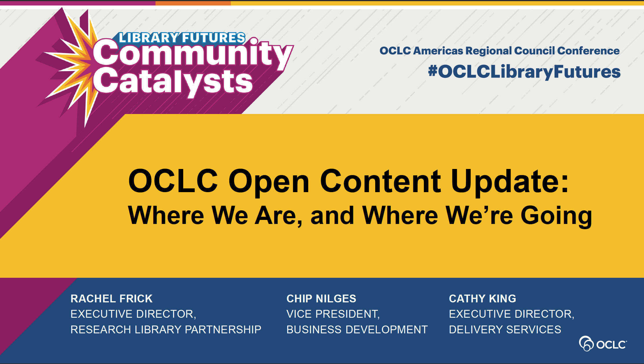 OCLC Open Content Update: Where We Are, and Where We’re Going