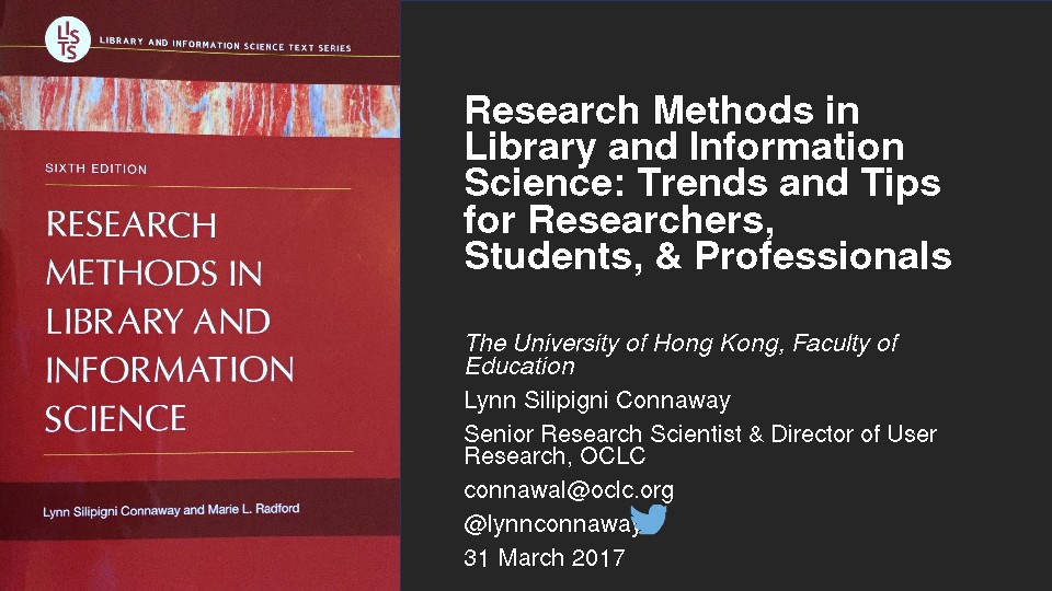 Research Methods in Library and Information Science: Trends and Tips for Researchers, Students, & Professionals