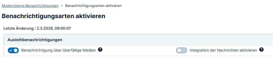 Screenshot: Aktivieren von NGNs im Bereich Benachrichtigungsarten aktivieren