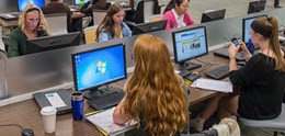 Studenten in den Learning Commons der Syracuse University Libraries