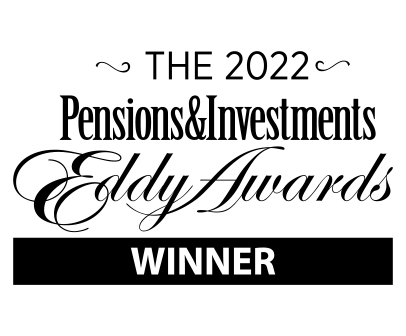 Badge: 2022 Pensions and Investments Eddy Awards Badge: 2022 Pensions and Investments Eddy Awards