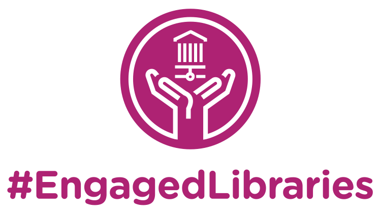 Logo: EngagedLibraries hashtag