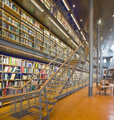 Library shelves