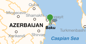 Map showing location of ADA University Map showing location of ADA University