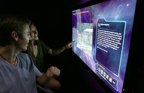 Visitors to the Indiana Historical Society using the Destination Indiana interface