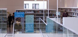 Overview of the ‘Grande Galerie’ [grand gallery] at Utrecht University Library, City Center