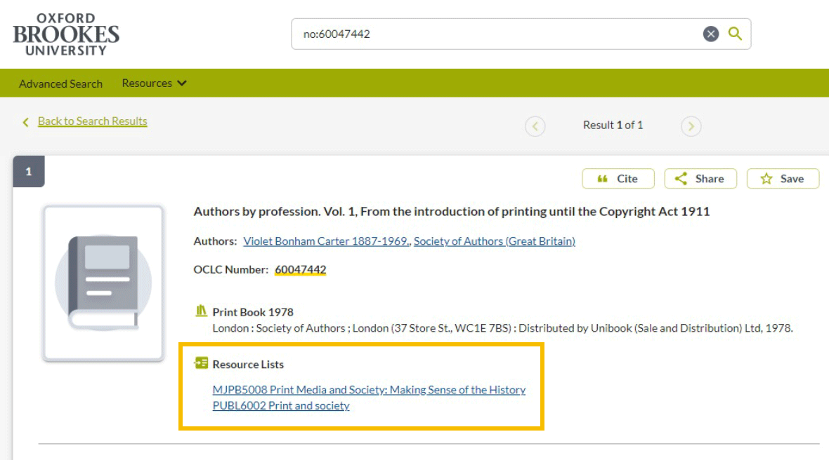 WMS-connected discovery inteface with Talis Reading Lists WMS-connected discovery inteface with Talis Reading Lists