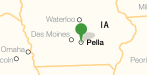 Mapa de la ubicación de Central College