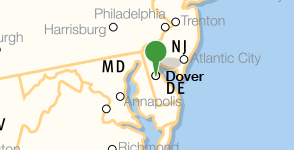Mapa de la ubicación de la División de bibliotecas de Delaware Mapa de la ubicación de la División de bibliotecas de Delaware