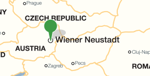 Mapa que muestra la ubicación de la Wissenschaftliche Allgemeinbibliothek de Wiener Neustadt