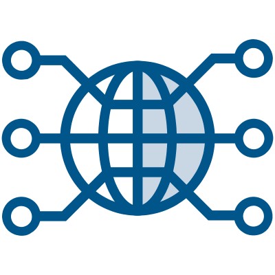 Icône : réseau de partage de ressources