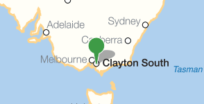 Carte indiquant l'emplacement de la CSIRO