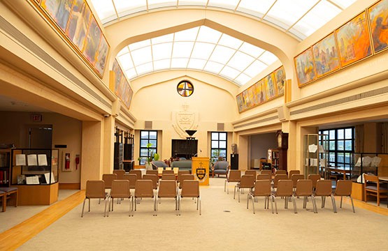 Photo : Bibliothèque commémorative Weinberg, Salle patrimoniale Charles Kratz à Scranton