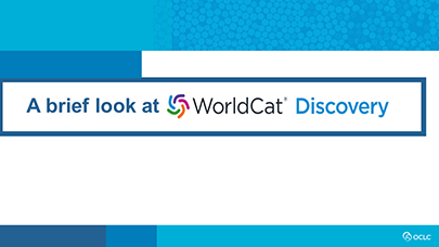 Didacticiels vidéo WorldCat Discovery