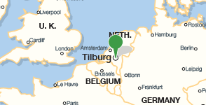 Kaart met de locatie van de Bibliotheek Midden-Brabant