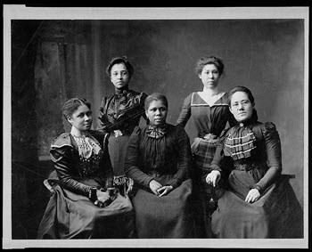 Stafmedewerkers van de Women's League in Newport, Rhode Island